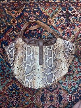 Langellotti hobo snakeskin leather purse